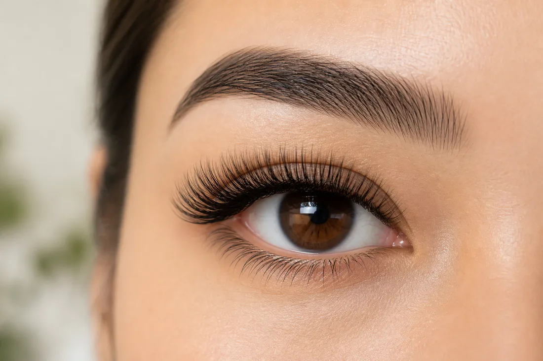 Volume lash extension result.